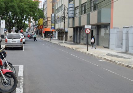 EstaR será ampliado em trecho da rua XV de Novembro no centro de Guarapuava
