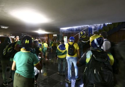 Terroristas invadem Congresso, STF e Palácio do Planalto. Foto: Marcelo Camargo/Agência Brasil