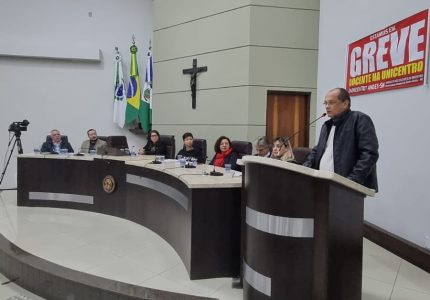 Audiência pública em Guarapuava discute greve docente das universidades estaduais do Paraná