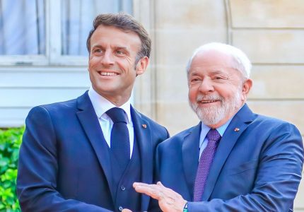 O presidente Lula, durante encontro com o presidente da França, Emmanuel Macron. Foto: Ricardo Stuckert/ PR